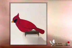 Vitrail Tiffany Cardinal
