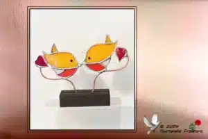 Vitrail Tiffany Duo D'oiseaux