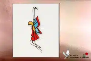 Vitrail Tiffany Fée