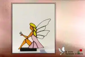 Vitrail Tiffany Fée Au Papillon