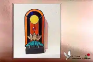 Vitrail Tiffany Fenêtre Lotus