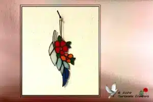 Vitrail Tiffany Feuille Fleurie