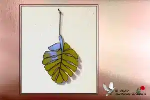 Vitrail Tiffany Feuille Monstera