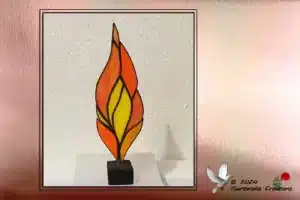 Vitrail Tiffany Flamme
