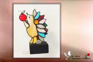 Vitrail Tiffany Hérisson à La Pomme