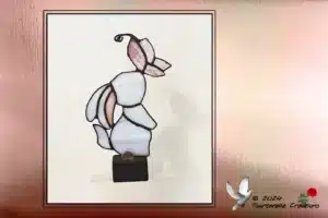 Vitrail Tiffany Lapin