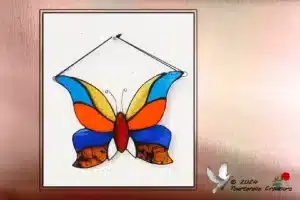 Vitrail Tiffany Papillon Multicolore