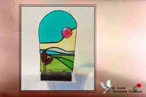 Vitrail Tiffany Paysage Cabochon