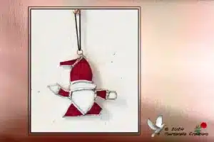 Vitrail Tiffany Père Noël