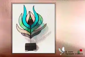 Vitrail Tiffany Plume De Paon