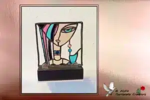 Vitrail Tiffany Visage