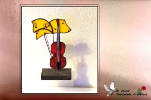 Vitrail Tiffany Violoncelle