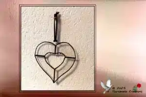 Vitrail Tiffany Coeur Transparant