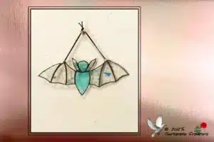 Vitrail Tiffany Chauve souris