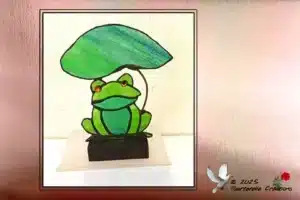 Vitrail Tiffany Grenouille