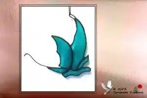 Vitrail Tiffany Dragon ailé