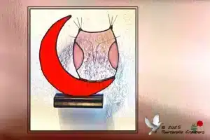 Vitrail Tiffany Hibou sur la lune