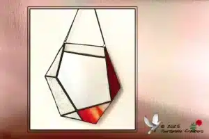 Vitrail Tiffany Miroir rouge