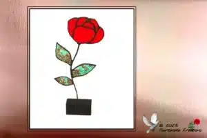 Vitrail Tiffany Rose rouge2