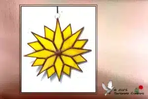 Vitrail Tiffany Soleil étoilé