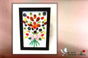 Vitrail Tiffany Tableau bouquet de fleurs