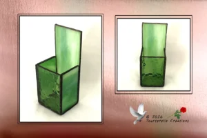 Vitrail Tiffany Boîte étui vert