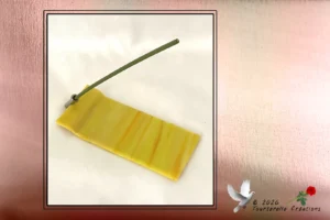 Vitrail Tiffany Porte encens jaune